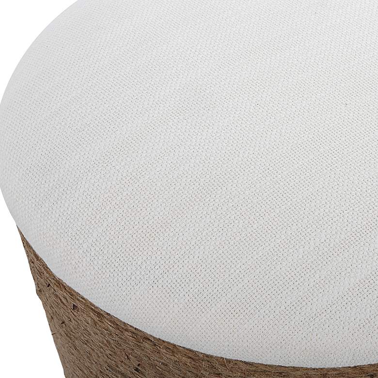 Image 5 Noble Park Camden 18 1/4"W Natural Fiber Rope Storage Stool more views