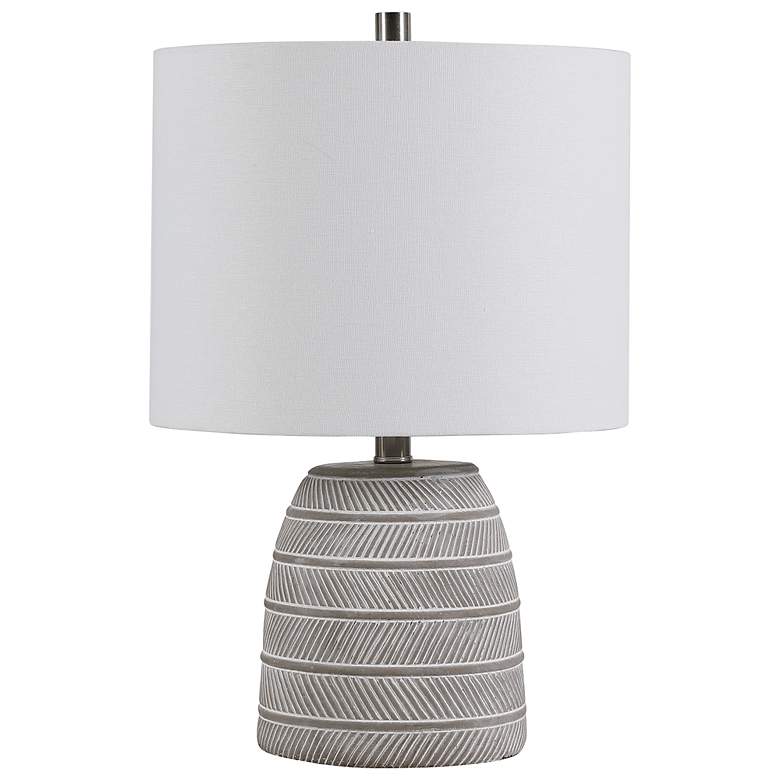 Image 2 Noble Park Canyon Concrete Accent Table Lamp