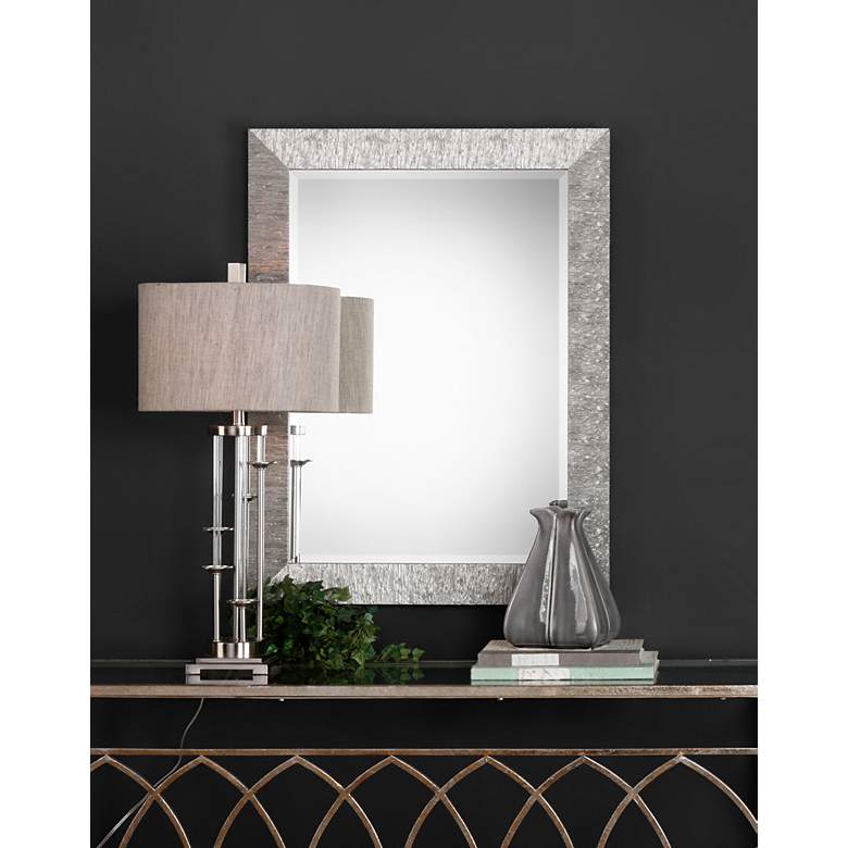 Image 5 Noble Park Canyon Silver 30 1/2" x 40 1/2" Wall Mirror more views