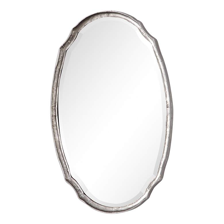 Image 4 Noble Park Carmichael Silver 24" x 36" Oval Wall Mirror more views
