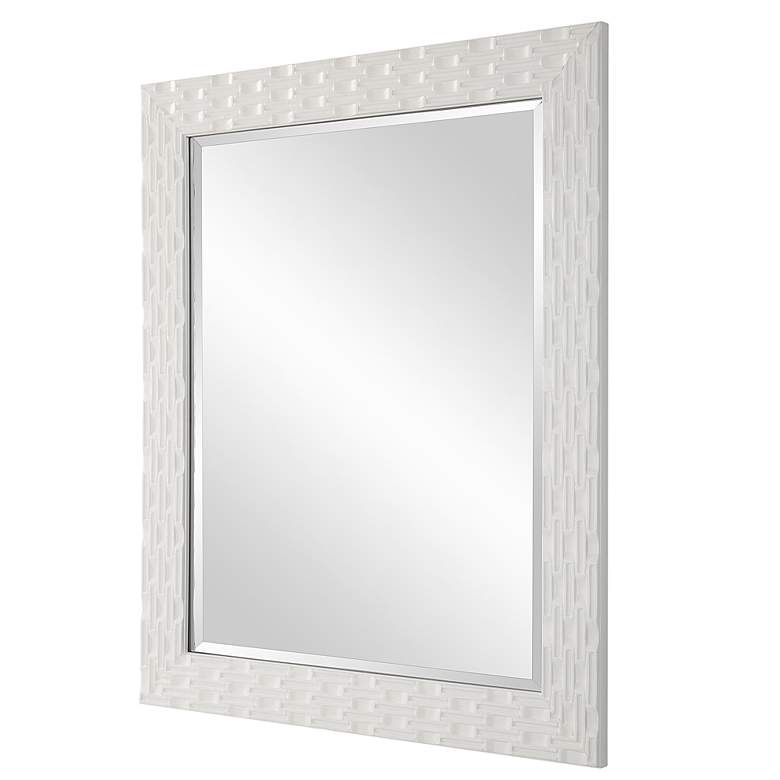 Image 5 Noble Park Ceylon Soft White 27 1/2" x 33 1/2" Wall Mirror more views