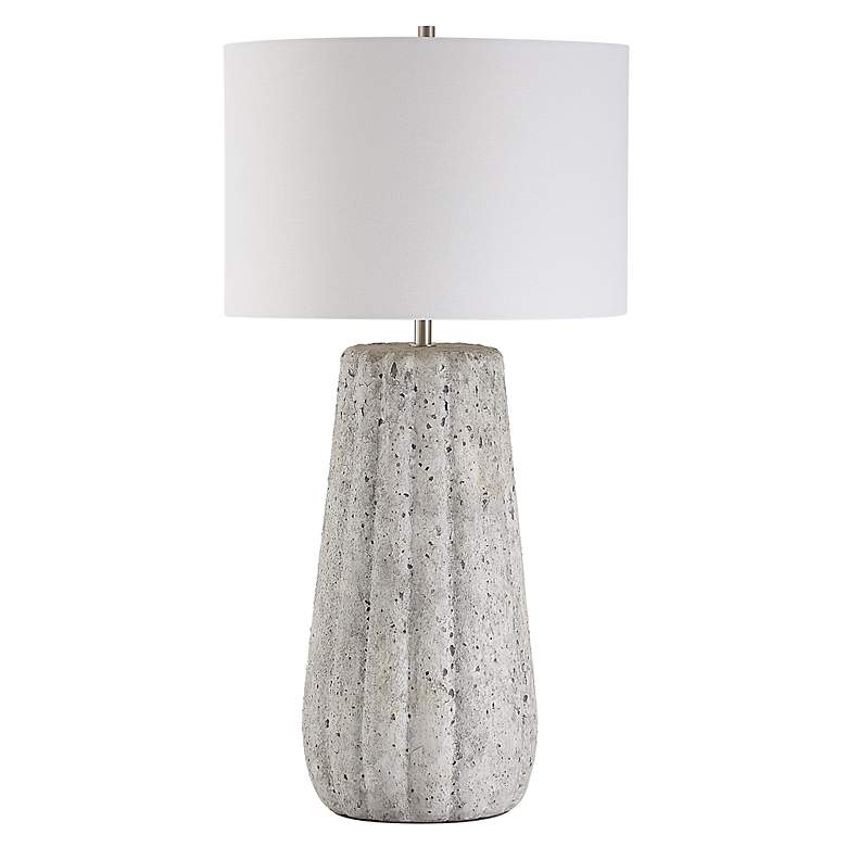 Image 2 Noble Park Chandler Sand Stone Ceramic Table Lamp