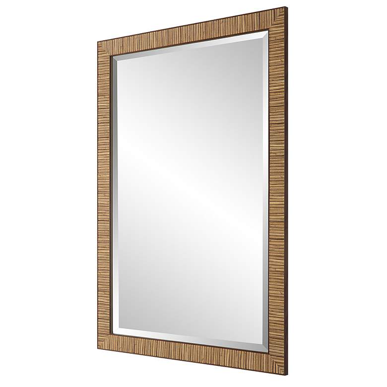 Image 4 Noble Park Ciana Natural Wrapped 22" x 32" Wall Mirror more views