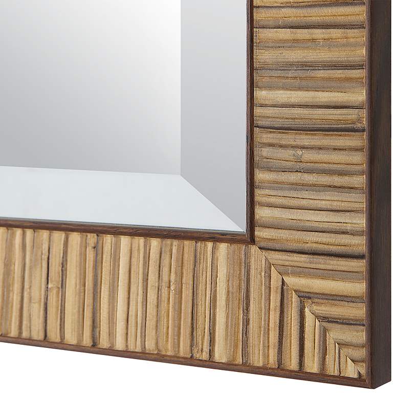 Image 5 Noble Park Ciana Natural Wrapped 22" x 32" Wall Mirror more views