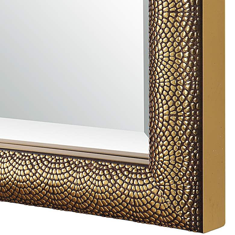 Image 6 Noble Park Coloma 24" x 40" Textured Gold Wall Mirror more views