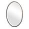 Noble Park Cordova Dark Bronze 18" x 28" Oval Wall Mirror