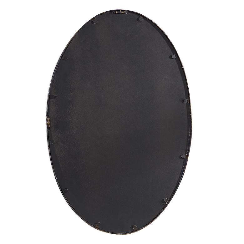 Image 7 Noble Park Cordova Dark Bronze 18" x 28" Oval Wall Mirror more views