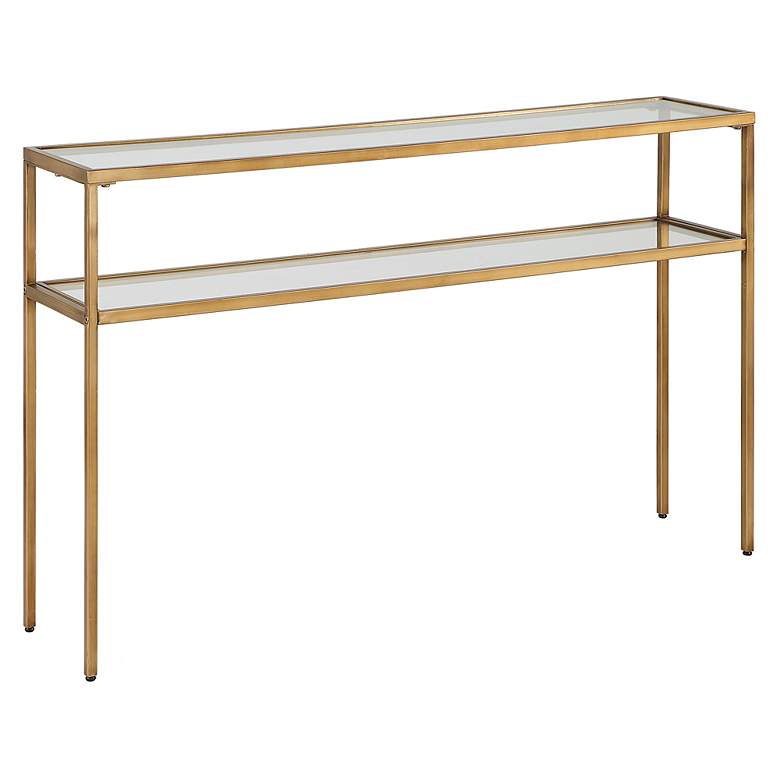 Image 4 Noble Park Crowley 48" Wide Warm Gold Console Table more views