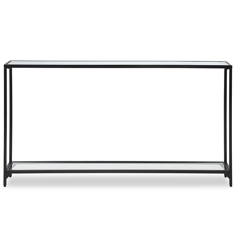 Image 2 Noble Park Dakota 56" Wide Satin Black Console Table