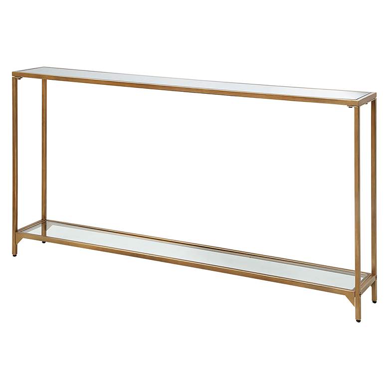 Image 4 Noble Park Dakota 56" Wide Warm Gold Console Table more views