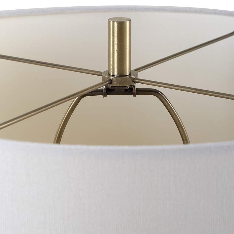 Image 6 Noble Park Darien Antique Brass Buffet Table Lamp more views