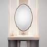 3_Noble Park Davis Antiqued Bronze 20" x 30" Oval Wall Mirror more views