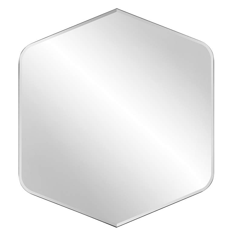 Image 2 Noble Park Delphine Black 32" x 36" Diamond Wall Mirror
