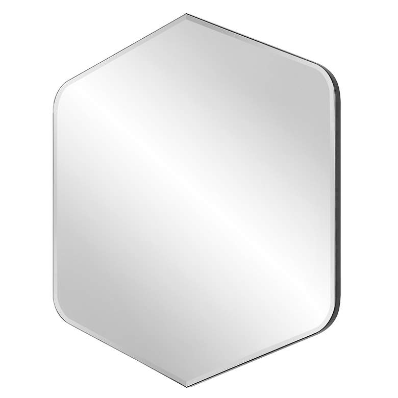 Image 4 Noble Park Delphine Black 32" x 36" Diamond Wall Mirror more views