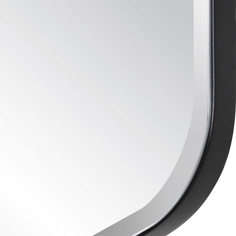 Image 5 Noble Park Delphine Black 32" x 36" Diamond Wall Mirror more views