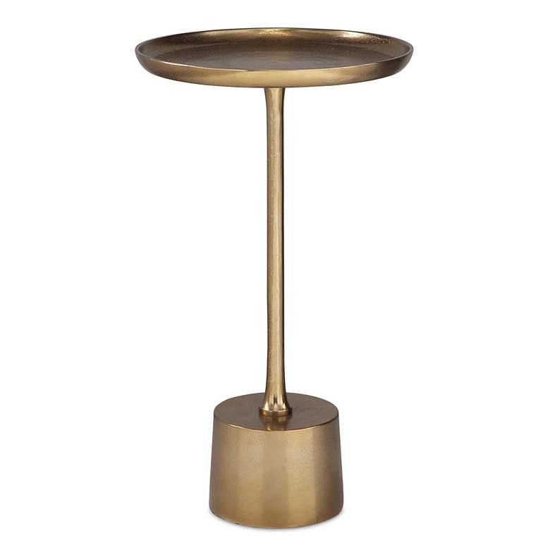 Image 2 Noble Park Desiree 13 1/4" Wide Antique Brass Accent Table