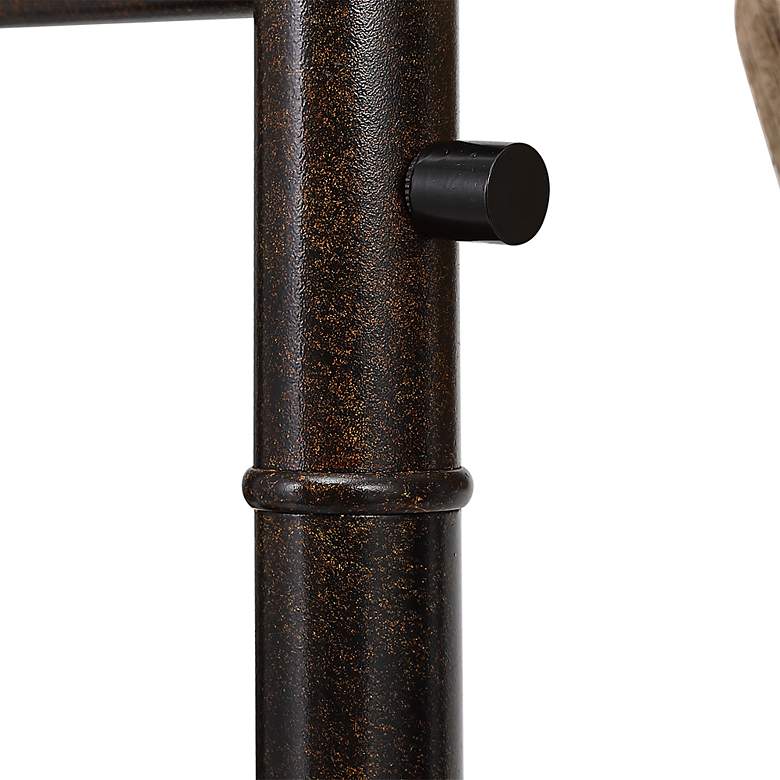 Image 7 Noble Park Donna Bronze Metal 3-Arm Floor Lamp more views