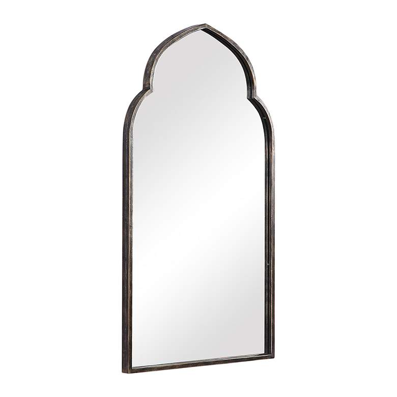 Image 3 Noble Park Dova Dark Bronze 22" x 38" Arch Top Wall Mirror more views