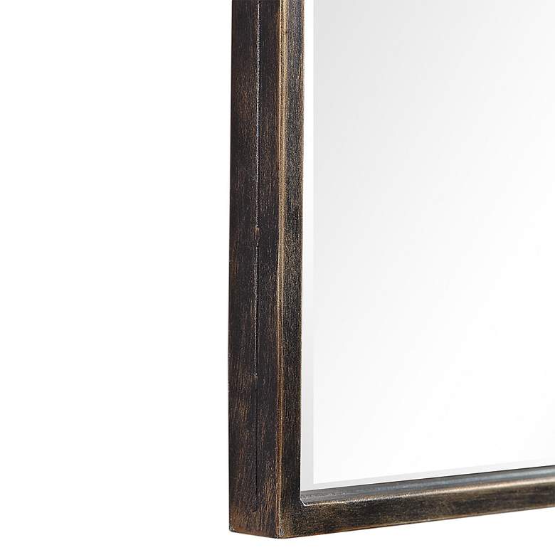 Image 5 Noble Park Dova Dark Bronze 22" x 38" Arch Top Wall Mirror more views