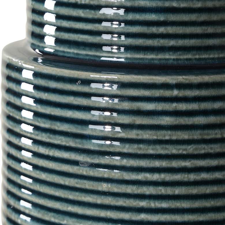 Image 4 Noble Park Electra Teal Ceramic Table Lamp more views