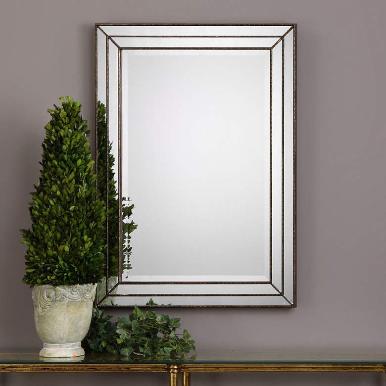 Image 4 Noble Park Elmhurst Metallic Bronze 24" x 34" Wall Mirror more views