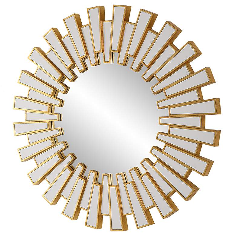 Image 7 Noble Park Evania Gold 30" Sunburst Wall Mirror more views