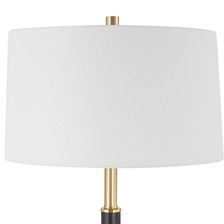 Image 4 Noble Park Evere Black and Gold Metal Floor Lamp more views