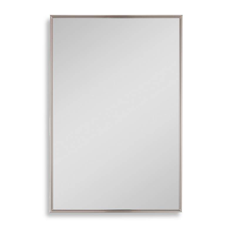 Image 1 Noble Park Fiora Warm Silver 20" x 30" Floating Wall Mirror