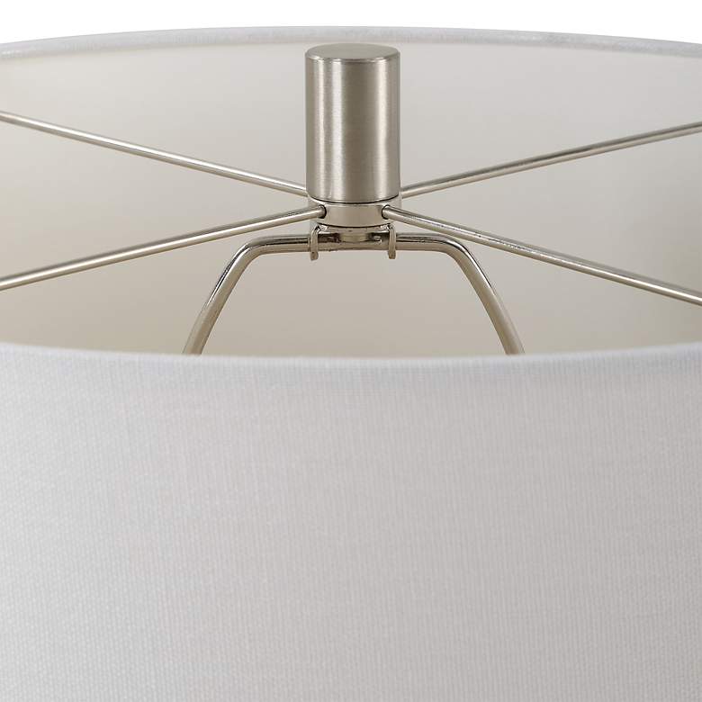 Image 6 Noble Park Gunter Gloss White Ceramic Table Lamp more views