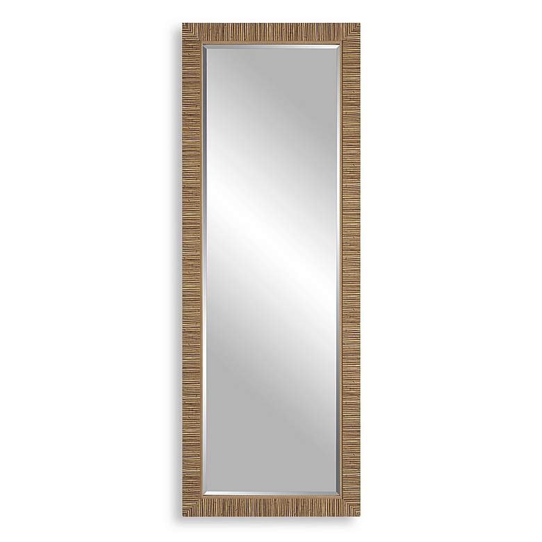 Image 2 Noble Park Hazel 25" x 70" Natural Wrapped Wall/Floor Mirror