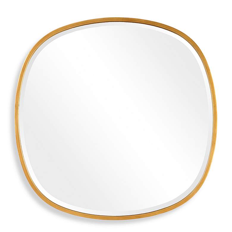 Image 2 Noble Park Horizon Halo Gold 30" Round Wall Mirror