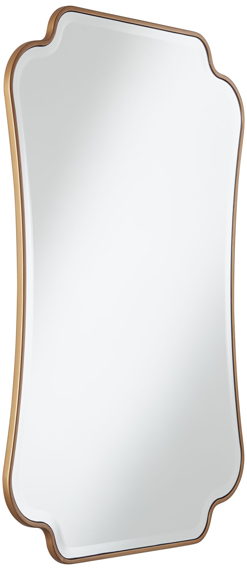 Image 3 Noble Park Indara 27" x 38" Gold Scallop Wall Mirror Set of 2 more views