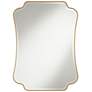 3_Noble Park Indara Antique Gold 27" x 38" Scallop Wall Mirror