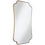 5_Noble Park Indara Antique Gold 27" x 38" Scallop Wall Mirror more views