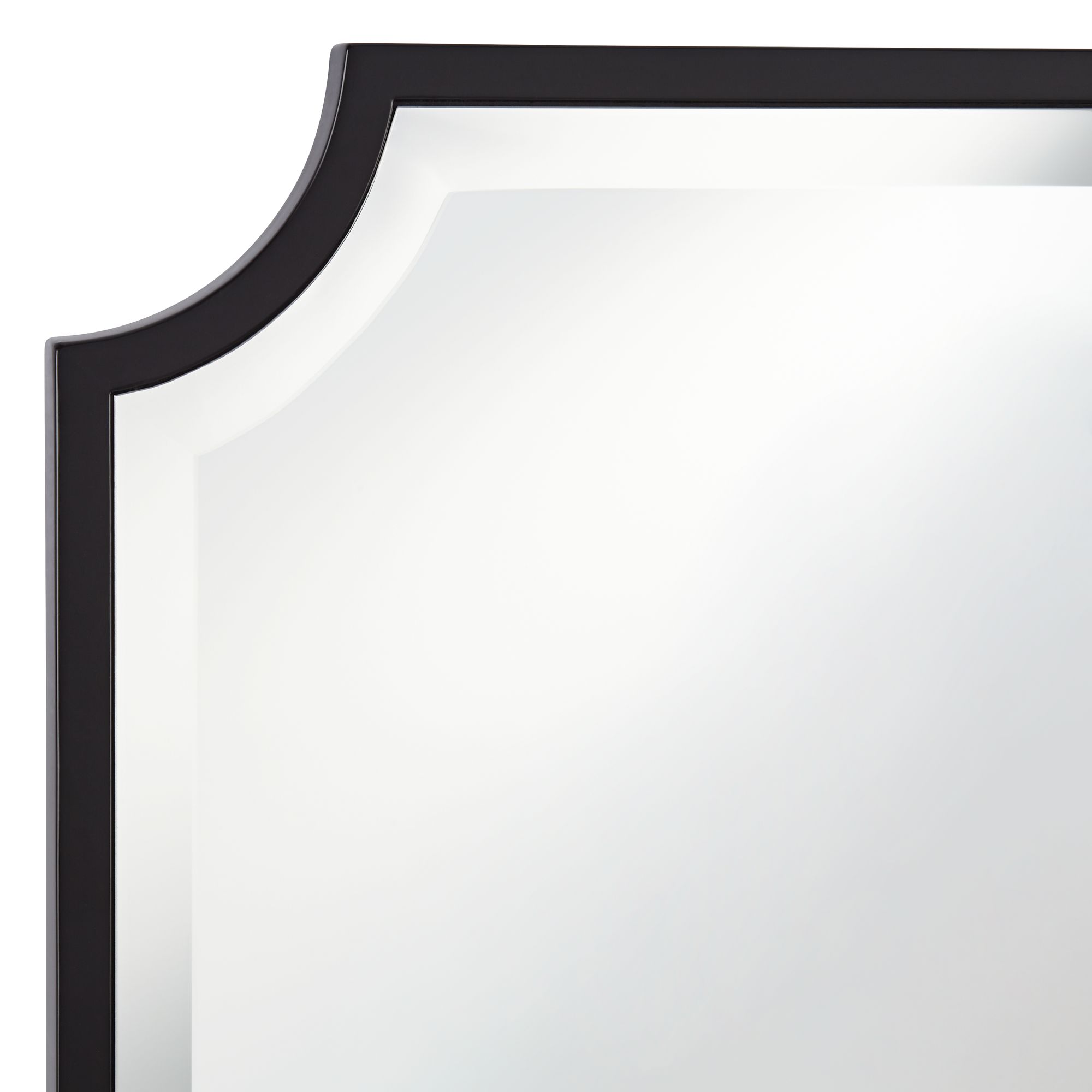Image 2 Noble Park Jacinda 30" x 40" Cut Edge Black Wall Mirror Set of 2 more views