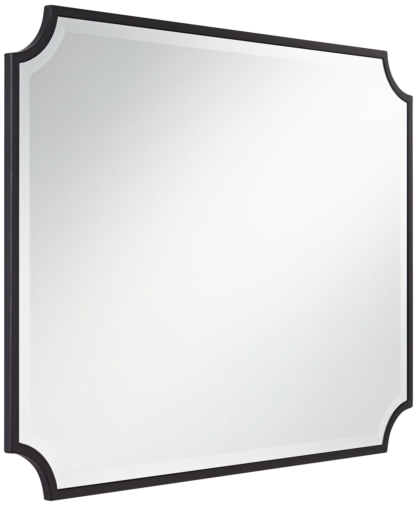 Image 6 Noble Park Jacinda 30" x 40" Cut Edge Black Wall Mirror Set of 2 more views