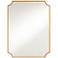 Noble Park Jacinda 40" x 30" Cut Edge Antique Gold Wall Mirror