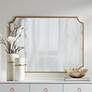 1_Noble Park Jacinda 40" x 30" Cut Edge Antique Gold Wall Mirror