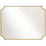 6_Noble Park Jacinda 40" x 30" Cut Edge Antique Gold Wall Mirror more views