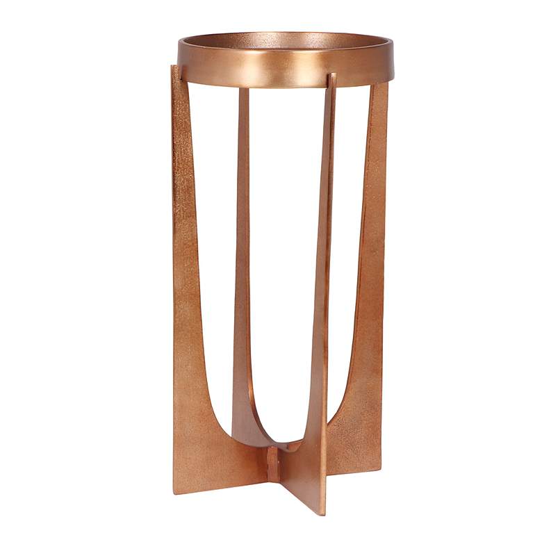 Image 1 Noble Park Katherine 12 1/4" Wide Old Brass Accent Table