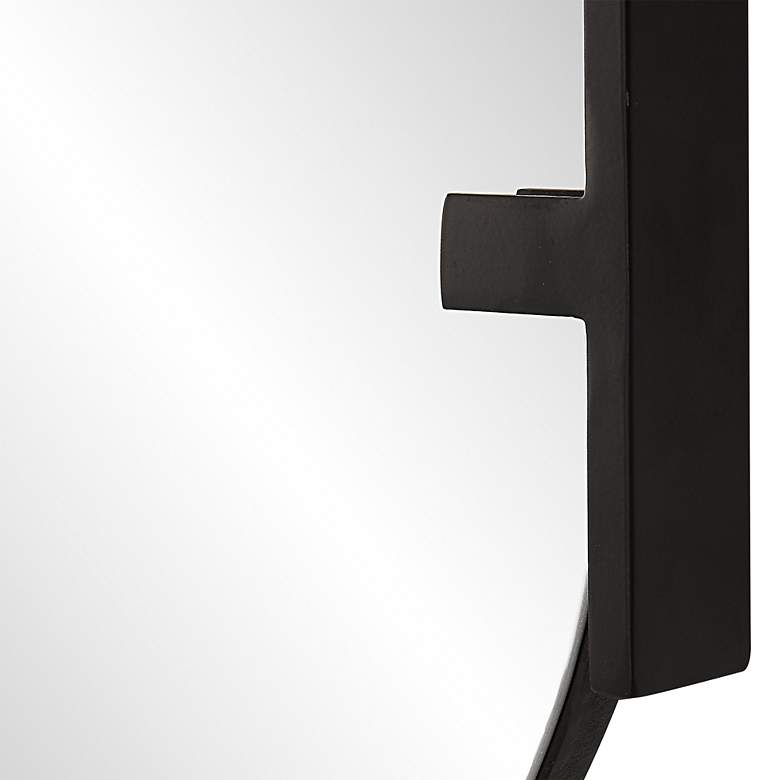 Image 6 Noble Park Kellan Satin Black 23 1/4" x 38" Wall Mirror more views