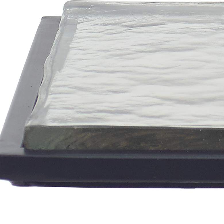 Image 6 Noble Park Keller 12 1/4" Wide Black and Glass Accent Table more views