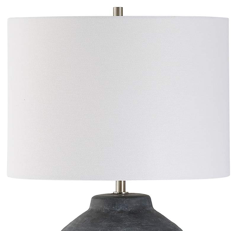 Image 5 Noble Park Kennedy Weathered Black Ceramic Accent Table Lamp more views
