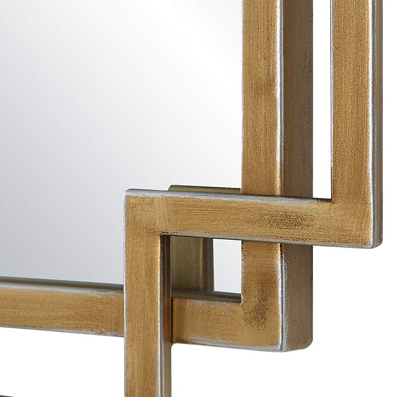 Image 6 Noble Park Kensington Brushed Gold 22" x 34" Wall Mirror more views