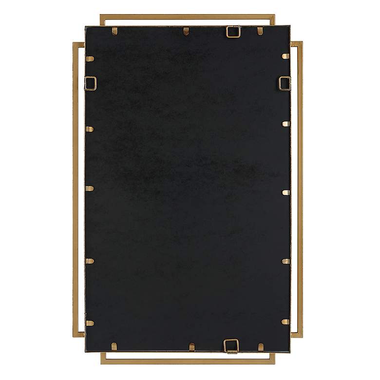 Image 7 Noble Park Kensington Brushed Gold 22" x 34" Wall Mirror more views