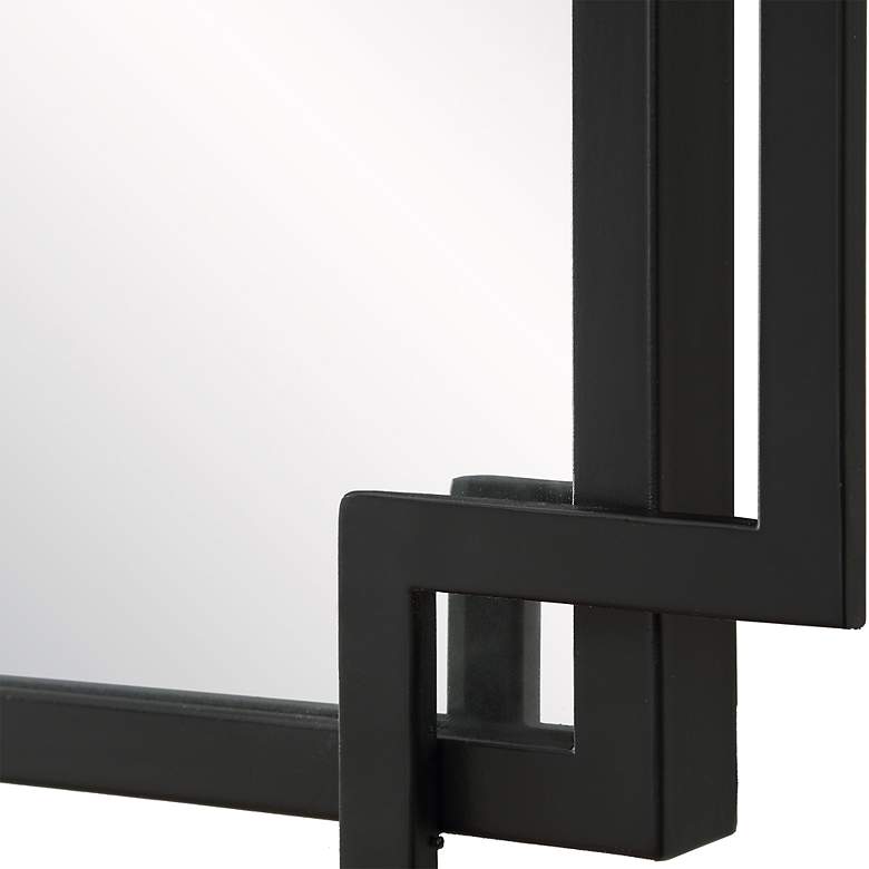 Image 6 Noble Park Kensington Matte Black 22 1/4" x 34" Wall Mirror more views