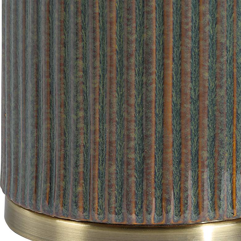 Image 4 Noble Park Lago Green Ceramic Table Lamp more views