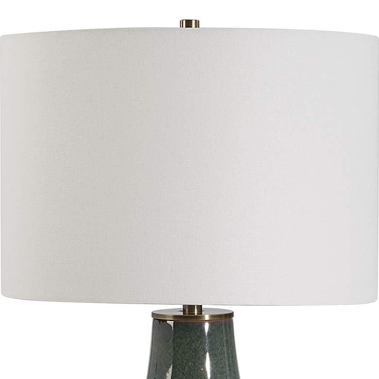 Image 5 Noble Park Lago Green Ceramic Table Lamp more views