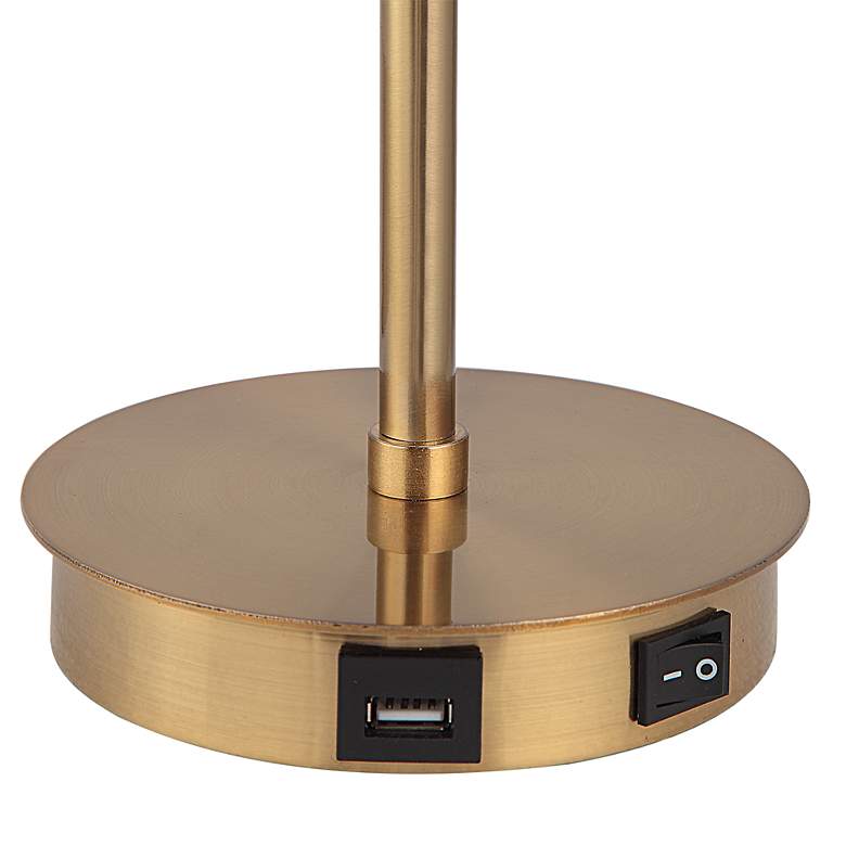 Image 7 Noble Park Laguna 19"H Gold and White Globe Accent Lamp more views