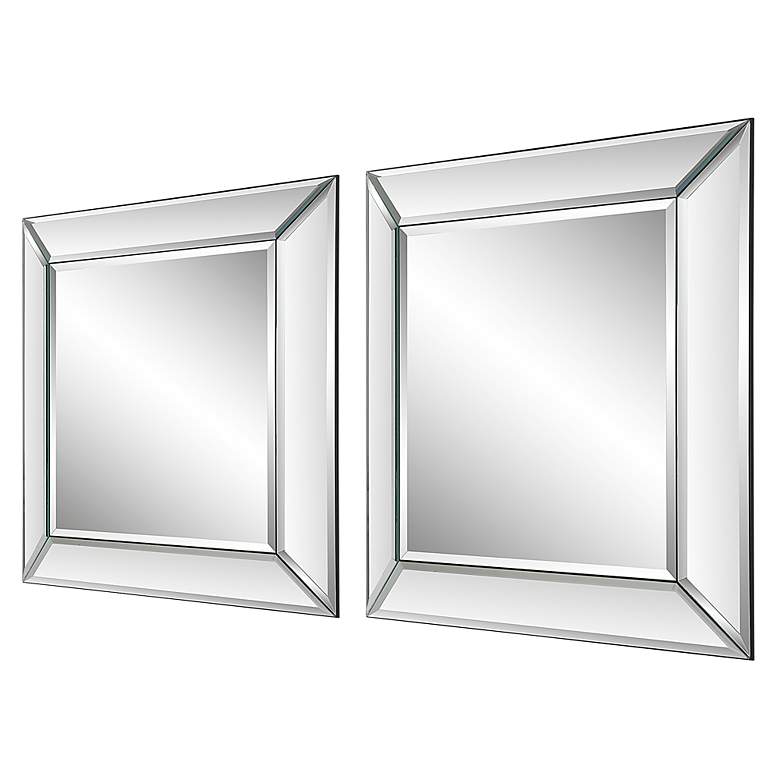 Image 5 Noble Park Laguna 22" Square Frameless Wall Mirrors Set of 2 more views